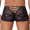 CandyMan Shorty en Dentelle Veno Noir